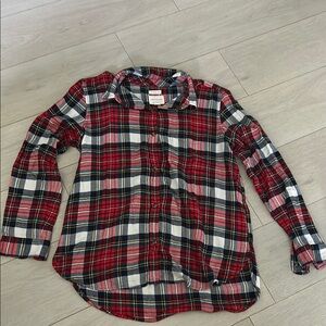 Women’s American Eagle Plaid Button-Up Shirt